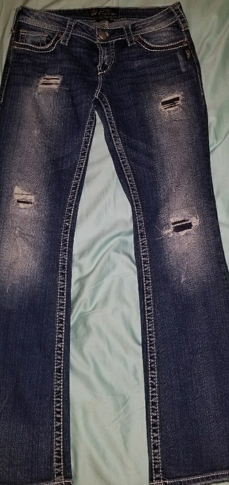 Pioneer silver jeans
